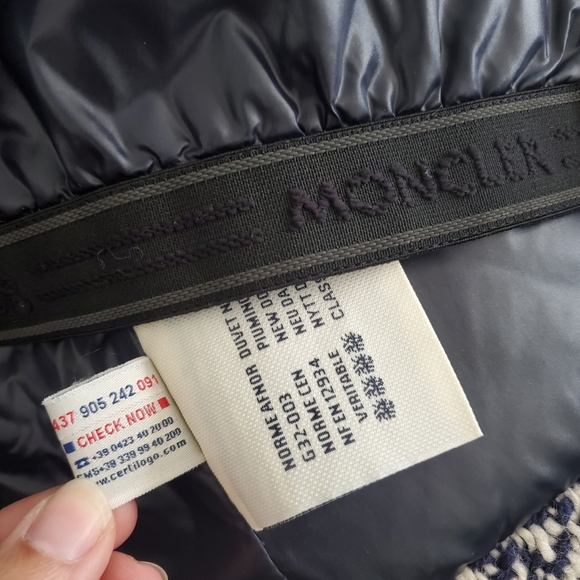 Moncler Grenoble Penny Tweed Wool Down Jacket Size 0 - Picture 11 of 12